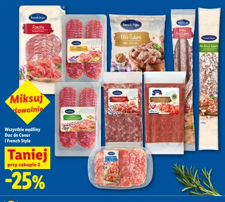 Salami suszone French Style Rosette promocja w Lidl