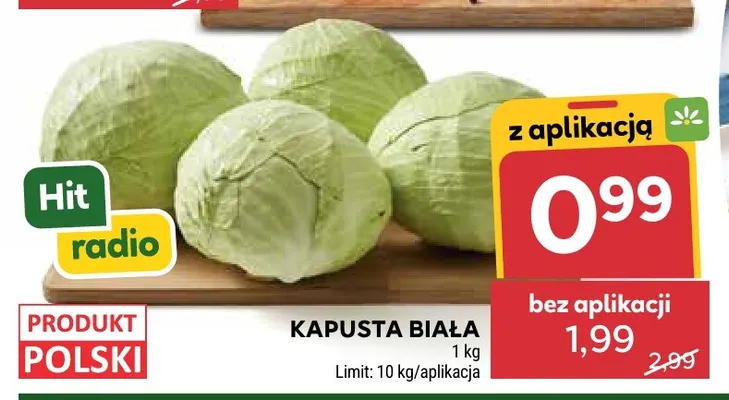 Kapusta biała promocja w Stokrotka