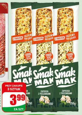 Zapiekanka z pieczarkami SmakMak promocja w Dino