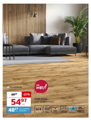 Panele podłogowe Dąb Avan Classen promocja w Komfort