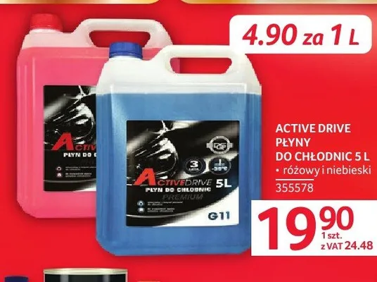 Płyny do chłodnic ACTIVE DRIVE promocja w Selgros