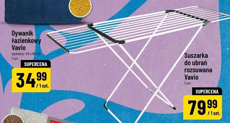 Suszarka do ubrań rozsuwana promocja w POLOmarket