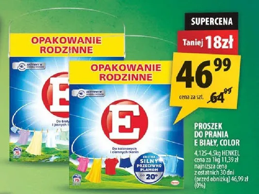 Proszek do prania E promocja w Arhelan