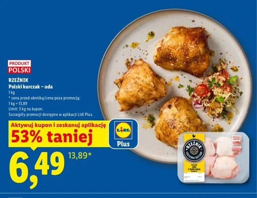 Polski kurczak - uda Rzeźnik promocja w Lidl