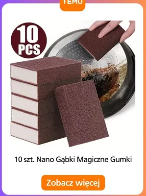 Gąbki magiczne gumki nano 10-pak promocja w Temu