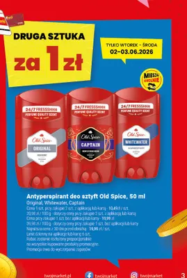 Antyperspirant deo sztyft Old Spice Original promocja w Twój Market