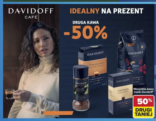 Kawa ziarnista Davidoff Crema Elegant promocja w Carrefour