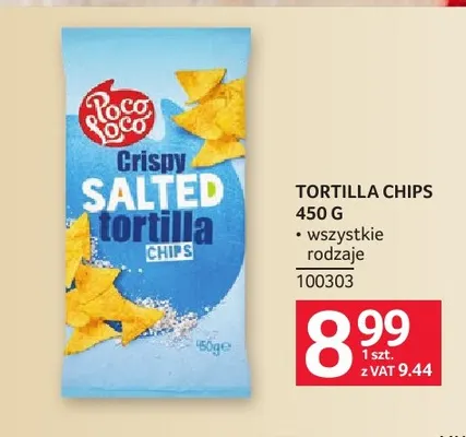 Tortilla chips Poco Loco promocja w Selgros