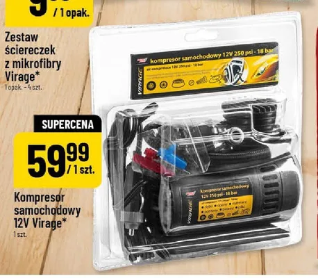 Kompresor samochodowy 12V Moje Auto Virage promocja w POLOmarket