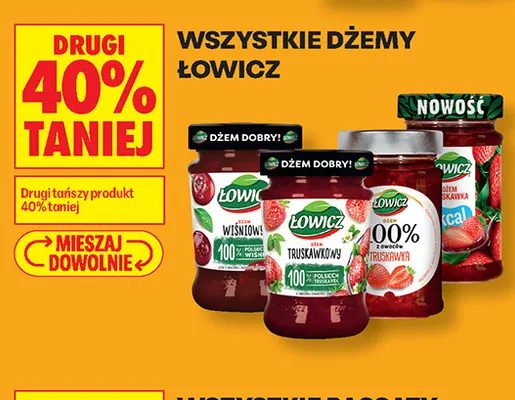 Dżem truskawkowy Łowicz promocja w Biedronka