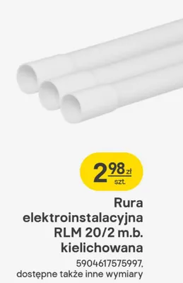 Rura elektroinstalacyjna RLM 20/2 m.b. kielichowana promocja w Castorama