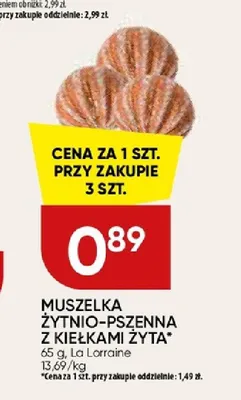 Muszelka żytnio-pszenna z kiełkami żyta promocja w Chata Polska