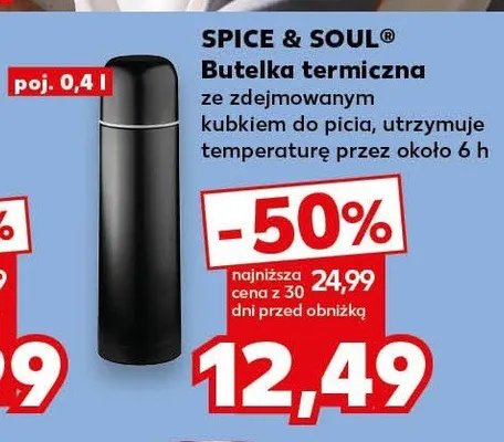 Butelka termiczna ze stali szlachetnej promocja w Kaufland