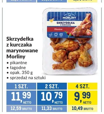 Skrzydełka z kurczaka marynowane Morliny promocja w Makro