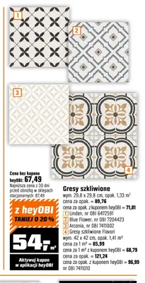 Gresy szkliwione Arconia 29,8x29,8 cm promocja w OBI
