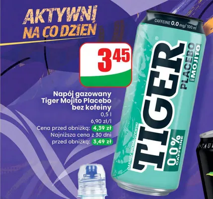 Napój gazowany Mojito Placebo, bez kofeiny 0,5 l promocja w Dino