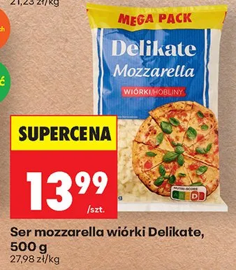 Ser mozzarella włórki promocja w Biedronka