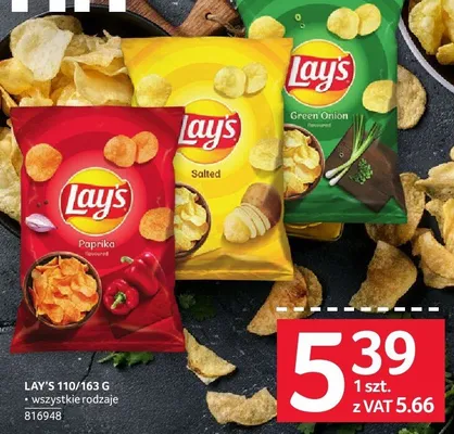 Chipsy Lay's 110/161 g promocja w Selgros