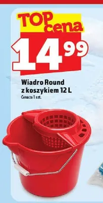 Wiadro Round z koszykiem 12l promocja w TOPAZ
