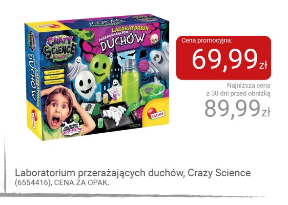 Laboratorium przerażających duchów Crazy Science promocja w Smyk