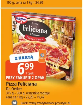 Pizza Feliciana Dr. Oetker promocja w Leclerc