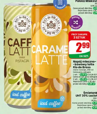 Napój mleczno-kawowy Caramel Latte Rio de Brass promocja w Dino