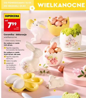 Ceramika pojemnik na słodkości lub osłonka na doniczkę promocja w Biedronka