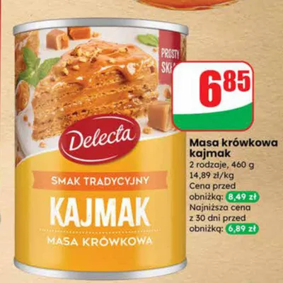 Masa krówkowa kajmak promocja w Dino