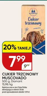 Cukier trzcinowy Muscovado Diamant promocja w Chata Polska