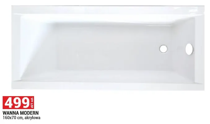 Wanna MODERN 160x70 cm, akrylowa promocja w Merkury Market