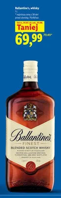 Whisky Ballantine's Finest promocja w Lidl