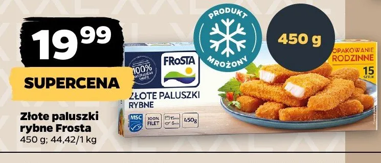 Złote paluszki rybne promocja w Netto