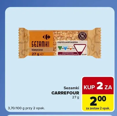Sezamki Carrefour promocja w Carrefour Market