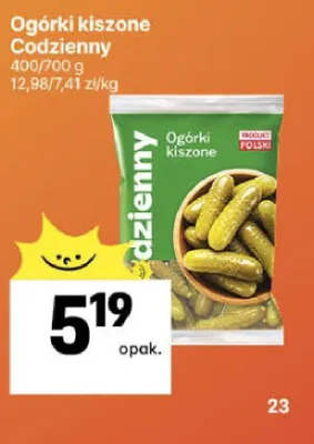 Ogórki kiszone promocja w Delikatesy Centrum