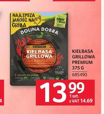 Kiełbasa grillowa premium Dolina Dobra promocja w Selgros