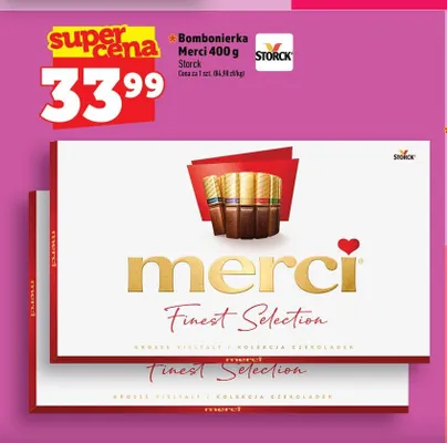 Bombonierka Merci Finest Selection promocja w TOPAZ