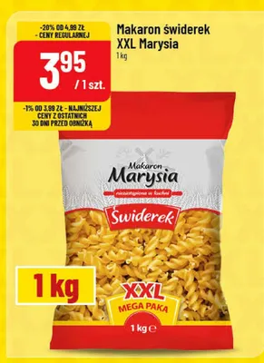 Makaron świderek XXL Marysia promocja w POLOmarket