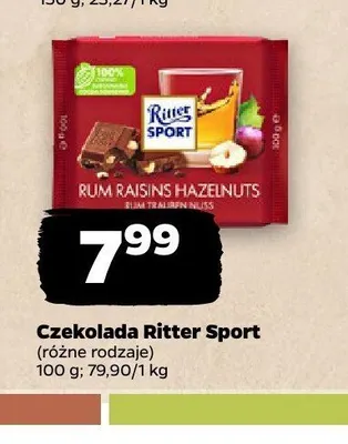 Czekolada Ritter Sport promocja w Netto