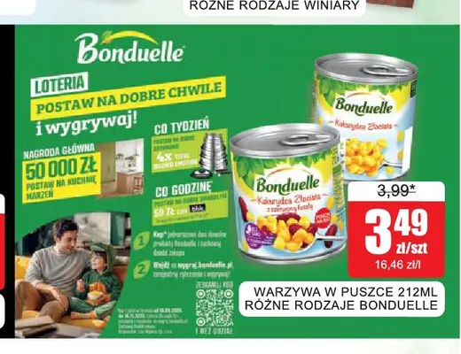Warzywa w puszce Bonduelle promocja w Bingo