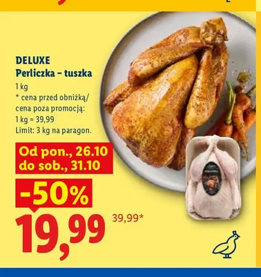 Perliczka tuszka Deluxe promocja w Lidl