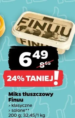 Miks tłuszczowy Finuu solone promocja w Netto