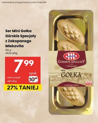 Ser mini gołka z Zakopanego promocja w Delikatesy Centrum