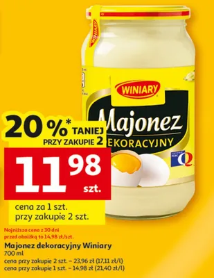 Majonez dekoracyjny promocja w Auchan