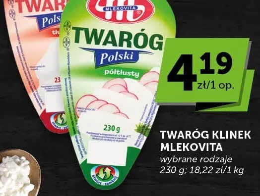Twaróg klinek Mlekovita półtłusty promocja w Groszek