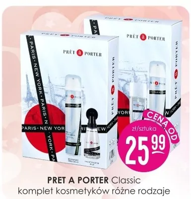 Komplet kosmetyków różne rodzaje Pret A Porter promocja w Drogerie Jasmin