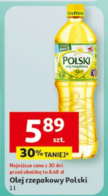 Olej rzepakowy Polski promocja w Auchan