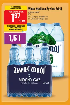Woda źródlana niegazowana Żywiec Zdrój promocja w POLOmarket