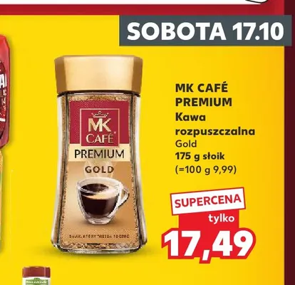 Kawa rozpuszczalna MK Café Premium Gold promocja w Kaufland