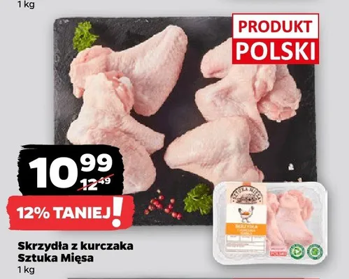 Skrzydła z kurczaka Sztuka Mięsa promocja w Netto