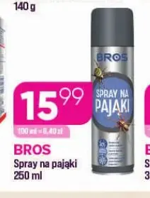 Spray na pająki Bros promocja w Drogerie Koliber